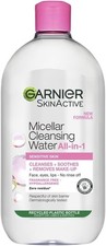 Garnier Micellar Cleansing Water, Gentle face Cleanser & Makeup Remover 700ml