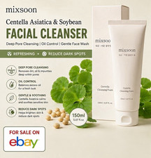 mixsoon Centella Asiatica & Soybean Foam Facial Cleanser 150ml Cruelty-Free
