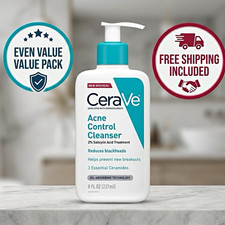 CeraVe Acne Control Cleanser 2% Salicylic Acid Gel-to-Foam 237ml
